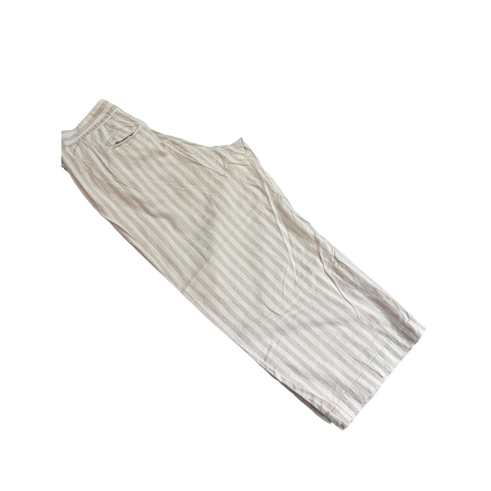 torrid Beige and White Striped Wide Leg Pants - Picture 3 of 15
